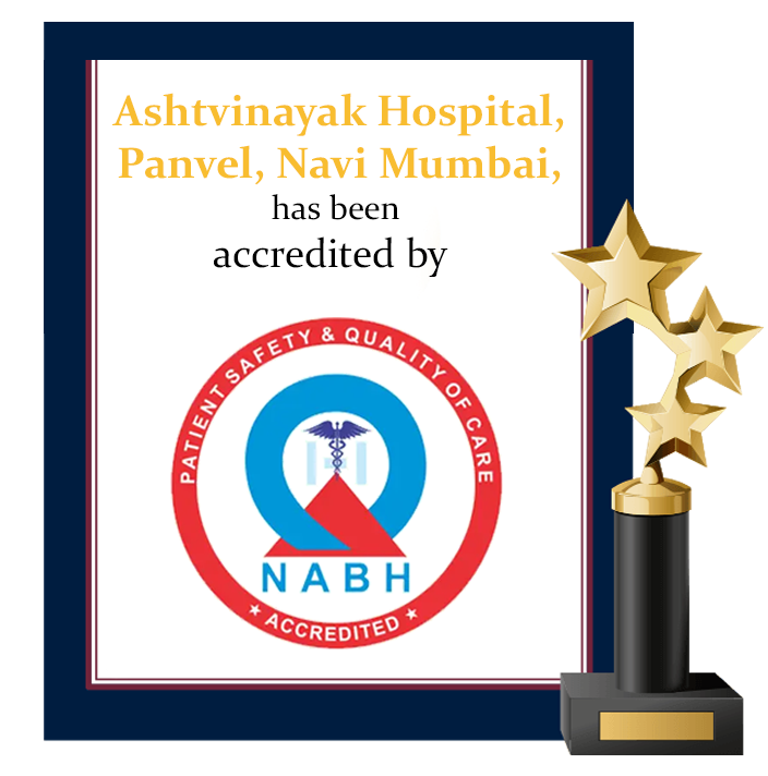 NABH accreditation certificate awarded to Ashtvinayak Multispeciality Hospital Panvel, Navi Mumbai for patient safety and quality care