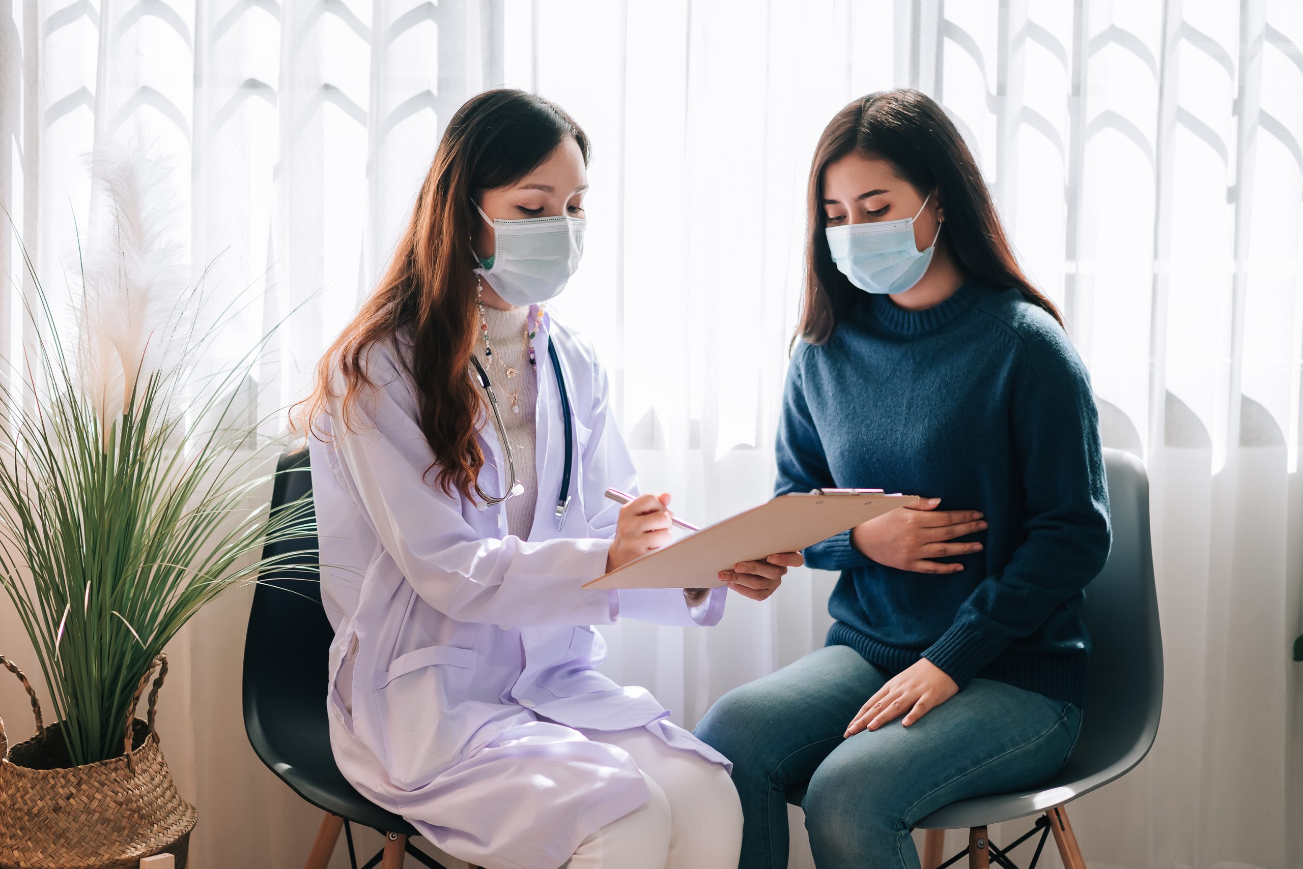 Gastroenterologist consulting female patient at Ashtvinayak Hospital Navi Mumbai