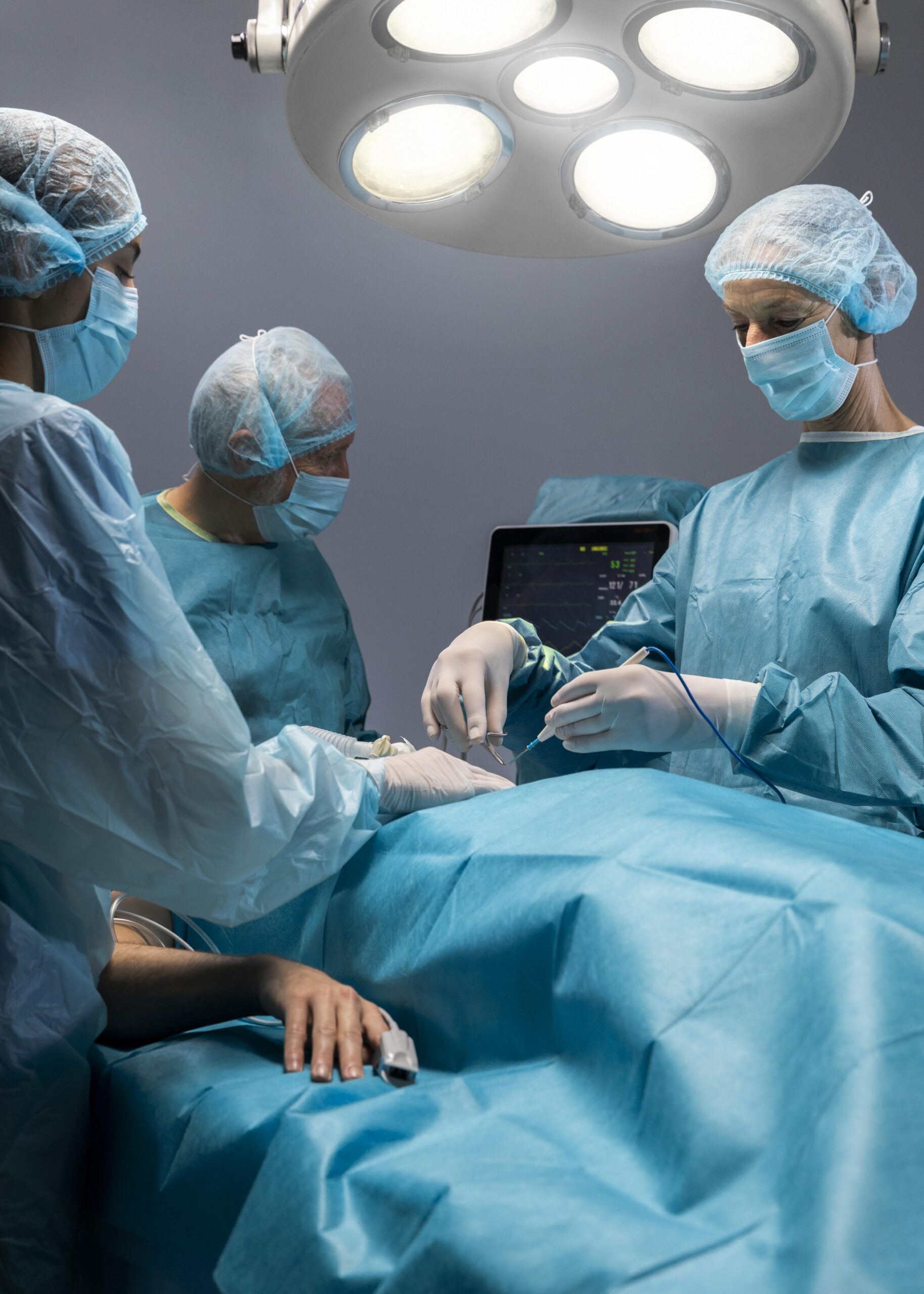 Surgeons performing general surgery in operation theatre – Safe and advanced surgical care at Ashtavinayak Hospital Panvel